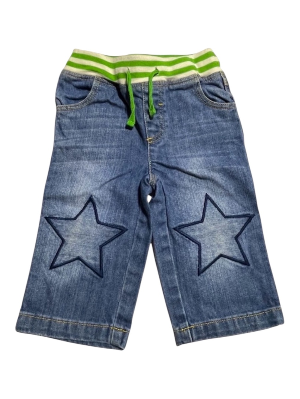 Baby Boden star knee pull on jeans 12-18 months